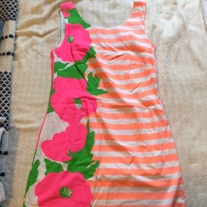 Lilly Pulitzer orange striped dress size 6
